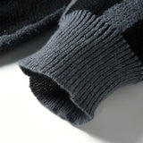 Men's Knit Sweater Abstract Pattern Long Sleeve - Casual Wear