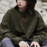 Men's Sweatshirt Crew Neck Oversized Fit - Outdoor Casual