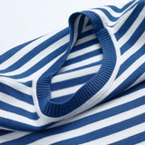 Women's Long Sleeve Shirt Striped Crew Neck - Casual Everyday Wear