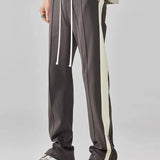 Men's Track Pants Side Stripe Zipper - Streetwear Casual Wear