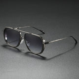 Men's Sunglasses Gold Frame Gradient Lens - Formal Social