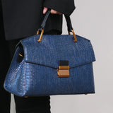 Women's Handbag Crocodile Embossed Top Handle - Formal Wear