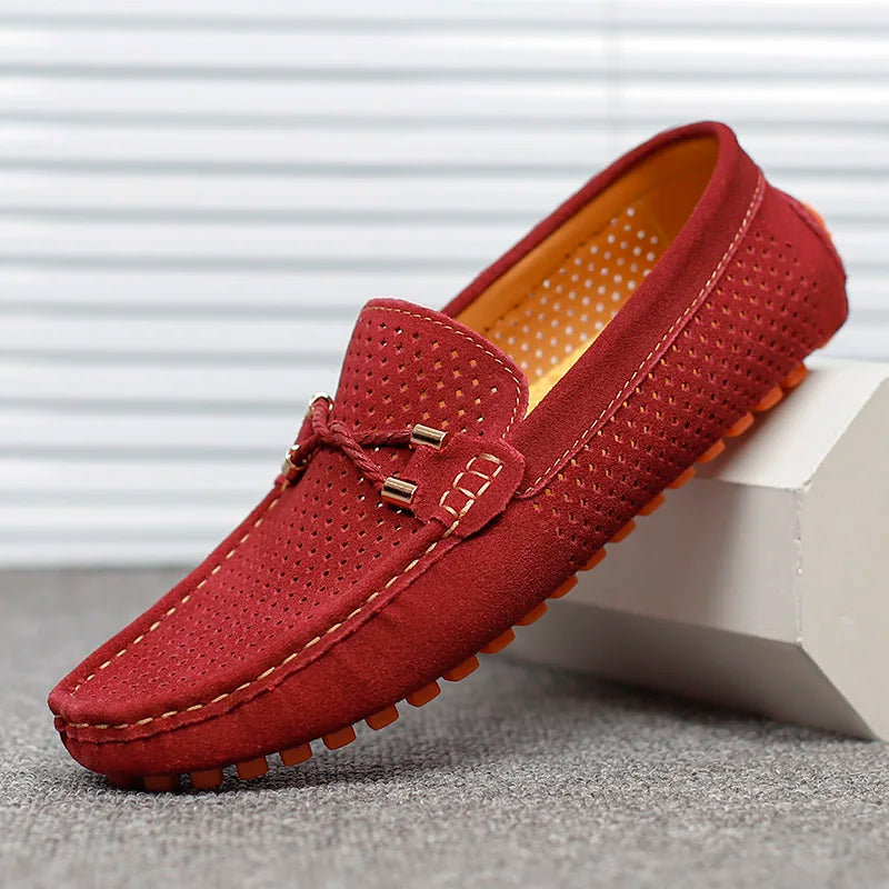Men's Loafers Perforated Pattern Tassel Detail - Casual Wear
