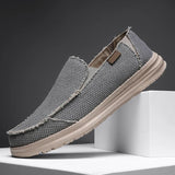 Men's Loafers Woven Texture Frayed Edge - Casual Daily Wear