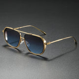 Men's Sunglasses Gold Frame Gradient Lens - Formal Social