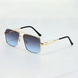 Men's Navigator Sunglasses Gold Metal Gradient - Travel And Leisure