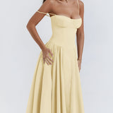 Women's Midi Dress Corset Skirt - Date Night