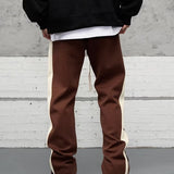 Men's Track Pants Side Stripe Zipper - Streetwear Casual Wear