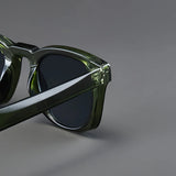 Men's Square Sunglasses Gradient Acetate - Casual Outdoor Wear