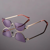 Women's Sunglasses Rimless Cat Eye Tint - Fashion Streetwear