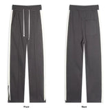 Men's Track Pants Side Stripe Zipper - Streetwear Casual Wear