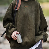 Men's Sweatshirt Crew Neck Oversized Fit - Outdoor Casual