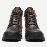 Men's Boots Side Zip Lug Sole - Outdoor Casual