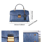 Women's Handbag Crocodile Embossed Top Handle - Formal Wear