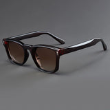 Men's Square Sunglasses Gradient Acetate - Casual Outdoor Wear