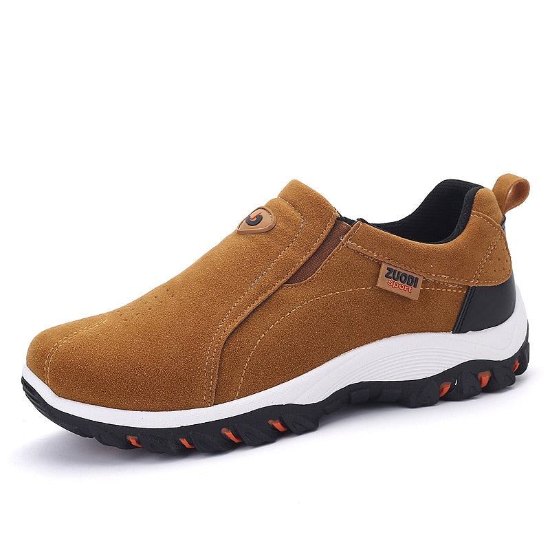 Men's Slip On Sneakers Contrast Sole - Casual Wear