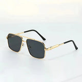 Men's Navigator Sunglasses Gold Metal Gradient - Travel And Leisure