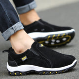 Men's Slip On Sneakers Contrast Sole - Casual Wear