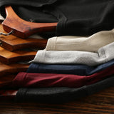 Men's Henley Shirt Long Sleeve Waffle Knit - Casual Wear