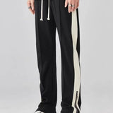 Men's Track Pants Side Stripe Zipper - Streetwear Casual Wear