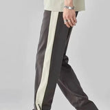 Men's Track Pants Side Stripe Zipper - Streetwear Casual Wear