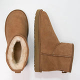 Women's Plush Ankle Boots - Winter Wear