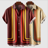 Men's Button Down Short Sleeve - Casual Wear