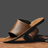Men's Slide Sandals Textured Single Strap - Casual Summer Wear