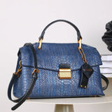 Women's Handbag Crocodile Embossed Top Handle - Formal Wear