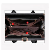 Women's Handbag Crocodile Embossed Top Handle - Office Wear
