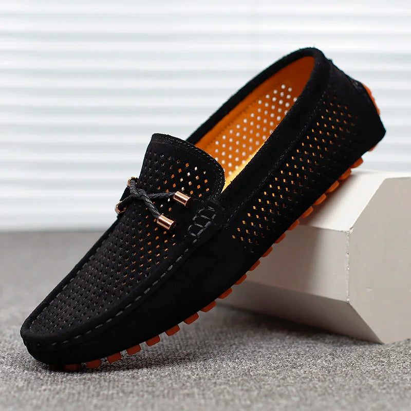 Men's Loafers Perforated Pattern Tassel Detail - Casual Wear