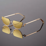 Women's Sunglasses Rimless Cat Eye Tint - Fashion Streetwear
