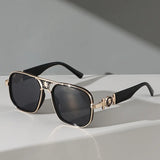 Men's Sunglasses Square Frame Medusa Emblem - Modern Streetwear