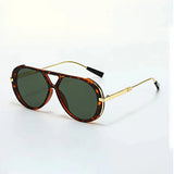 Men's Oversized Aviator Sunglasses Frame Gradient Lens - Casual Wear