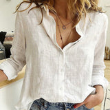 Women's Button-Up Blouse Bird Print - Casual Wear