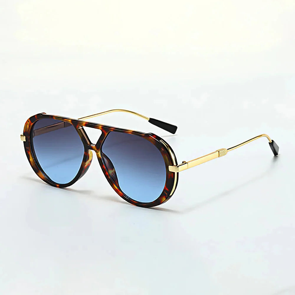 Men's Oversized Aviator Sunglasses Frame Gradient Lens - Casual Wear