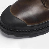 Men's Boots Side Zip Lug Sole - Outdoor Casual