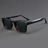 Men's Square Sunglasses Gradient Acetate - Casual Outdoor Wear