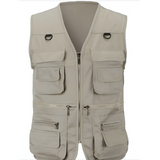 Men's Multi-Pocket Utility Vest - Outdoor Activity