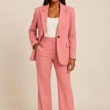 Women's Pant Suit Tailored Fit Wide-Leg - Business Formal