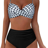 Women's Floral Wrap Bikini High Waisted - Beach Wear