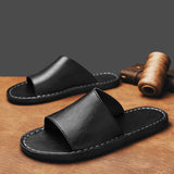 Men's Slide Sandals Textured Single Strap - Casual Summer Wear