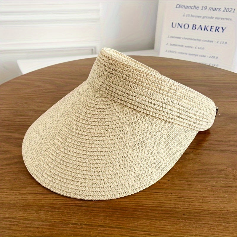 Women's Wide Brim Sun Visor - Summer Wear