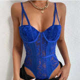 Women's Lace Bodysuit Corset Style Spaghetti Strap - Date Night