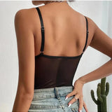 Women's Lace Bodysuit Corset Style Spaghetti Strap - Date Night