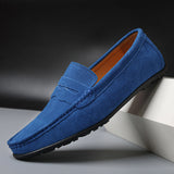 Men's Suede Penny Loafers Slip-On - Casual Business Wear