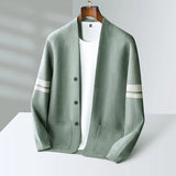Men's Cardigan Sleeve Stripes - Casual Smart Wear