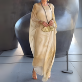 Women's Caftan Dress Marble Print Fit - Art Gallery