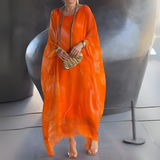 Women's Caftan Dress Marble Print Fit - Art Gallery