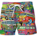 Men's Swim Shorts Drawstring Waist - Beach Vacation Wear